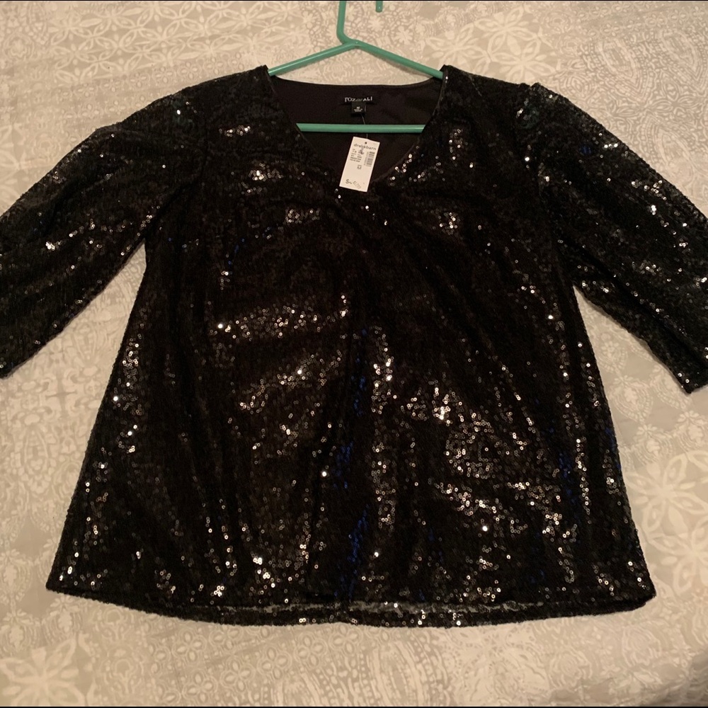 Sequence black blouse